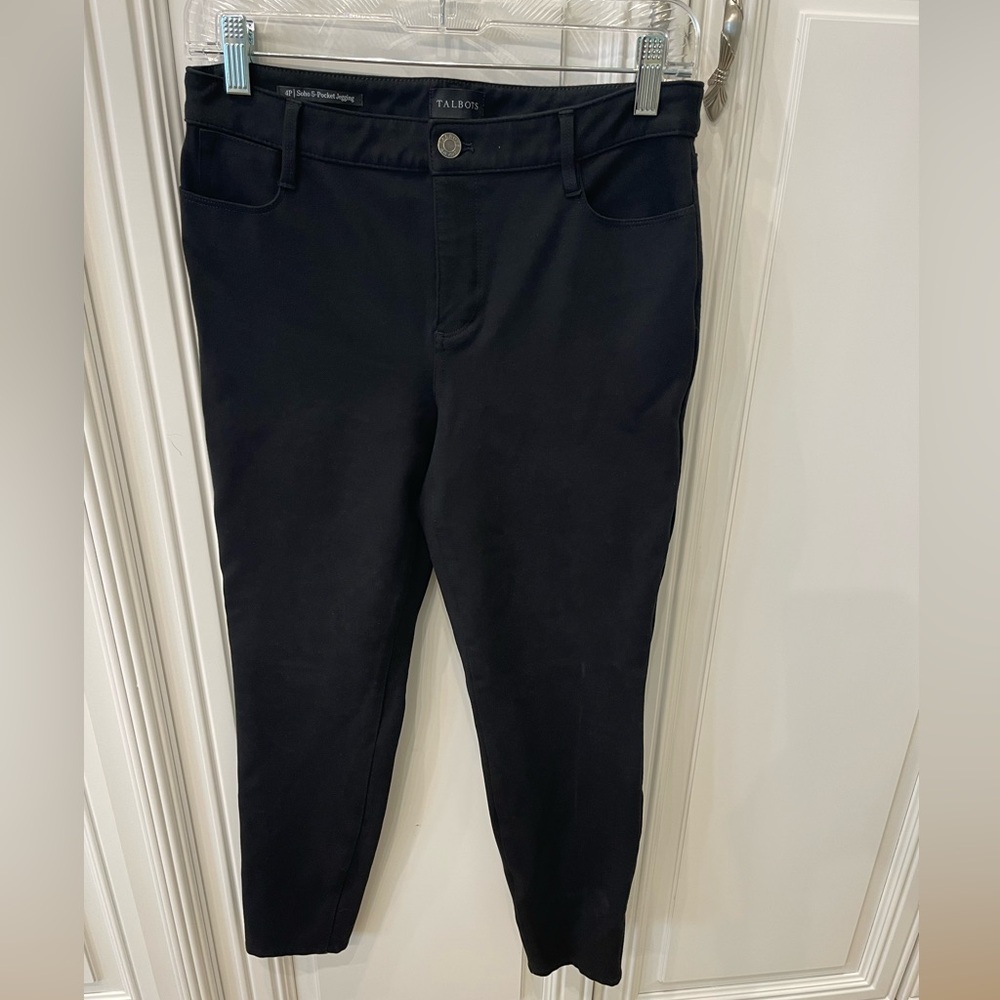 Talbots petite women black Soho jeggings. Worn a handful of times.
